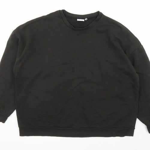 ASOS Womens Black Polyester Pullover Sweatshirt Size 18 Pullover