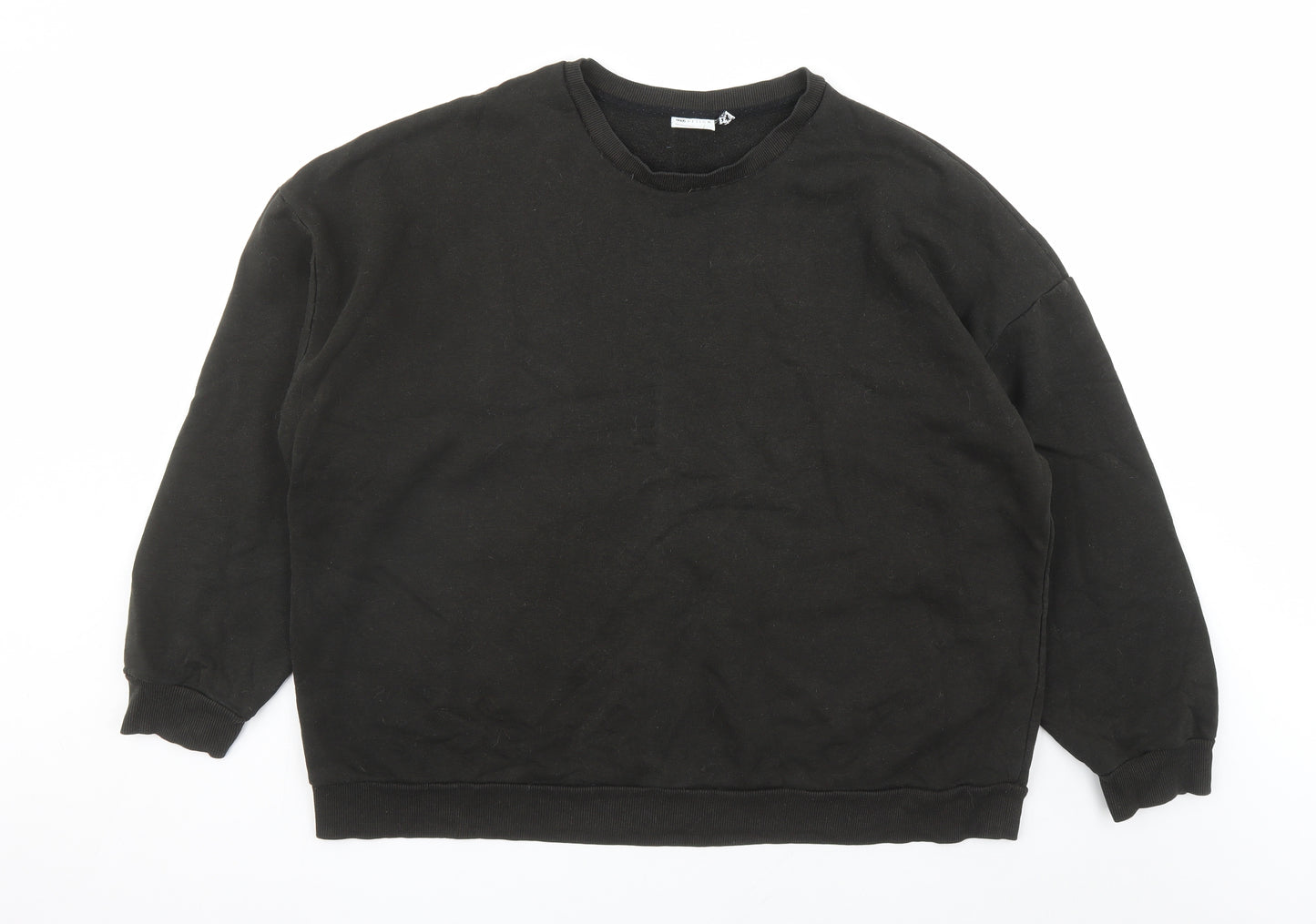 ASOS Womens Black Polyester Pullover Sweatshirt Size 18 Pullover
