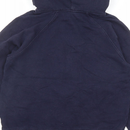 Earth Positive Womens Blue Cotton Full Zip Hoodie Size S Zip