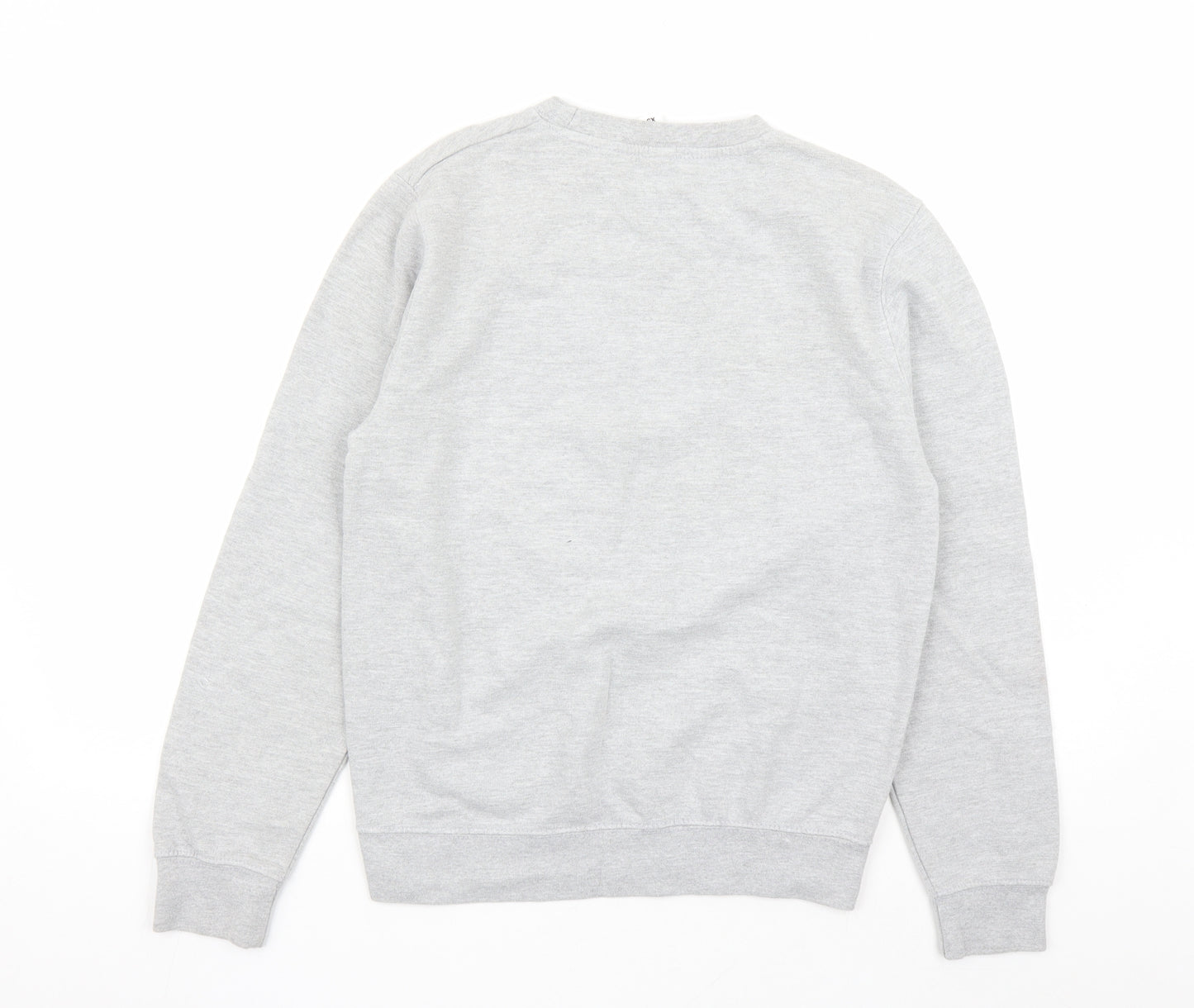 Neon Marl Womens Grey Cotton Pullover Sweatshirt Size XS Pullover - Heart Graphic