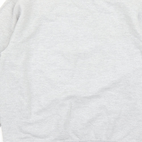 Neon Marl Womens Grey Cotton Pullover Sweatshirt Size XS Pullover - Heart Graphic