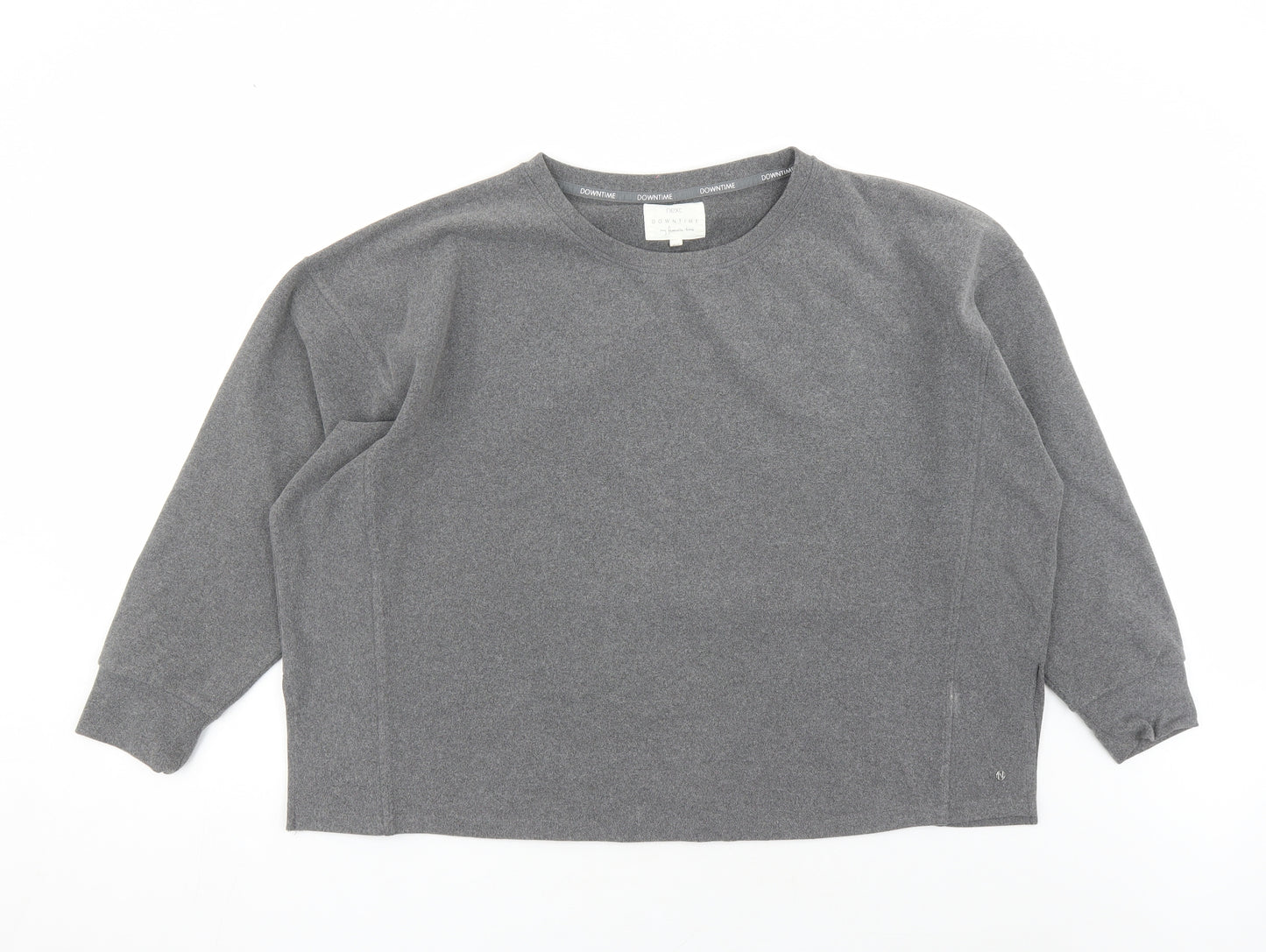 NEXT Womens Grey Polyester Pullover Sweatshirt Size 14 Pullover