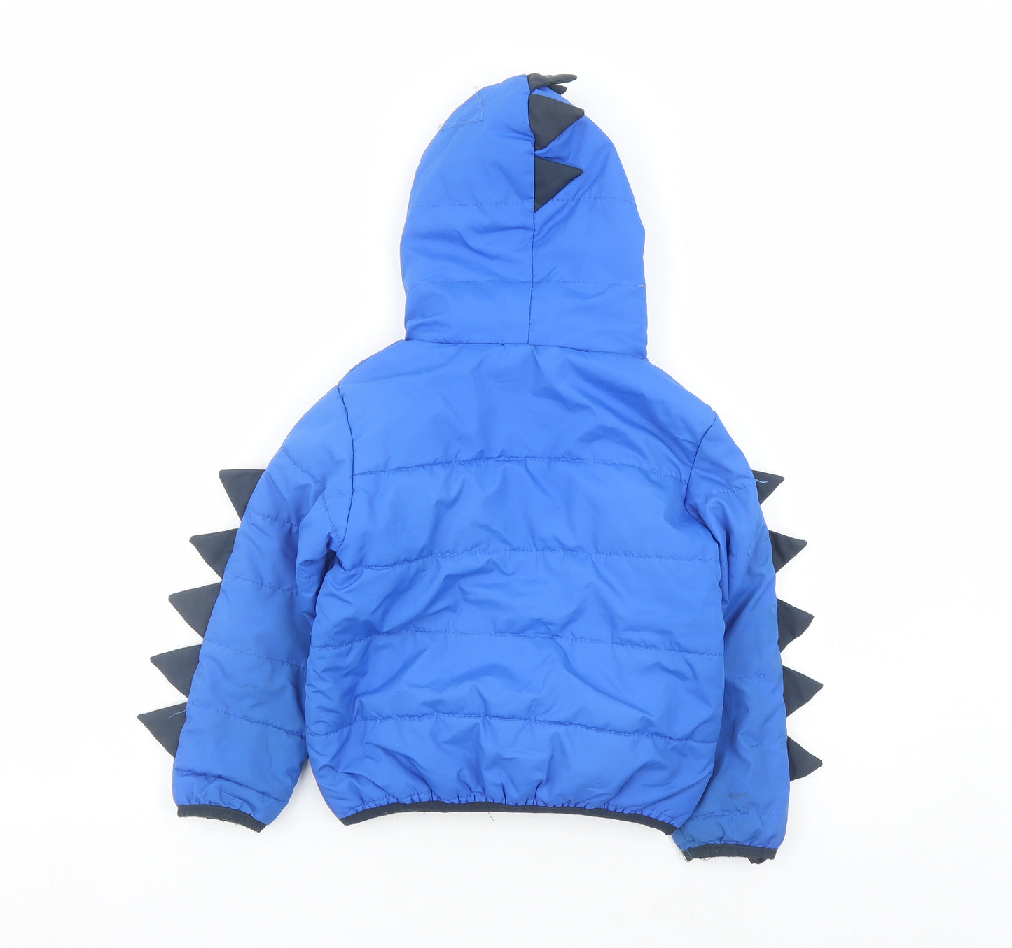 Regatta Boys Blue Rain Coat Coat Size 3-4 Years Zip - Dinosaurs