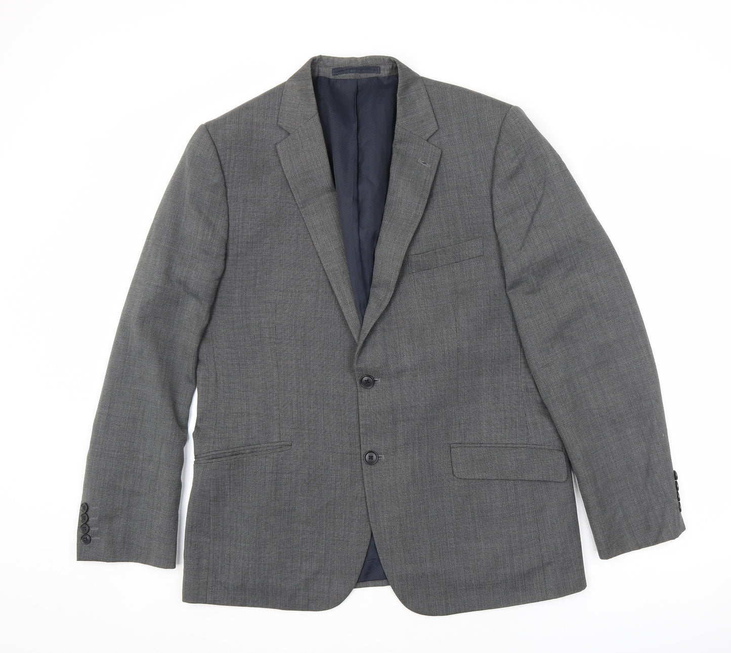 Marks and Spencer Mens Grey Wool Jacket Suit Jacket Size 40 Regular
