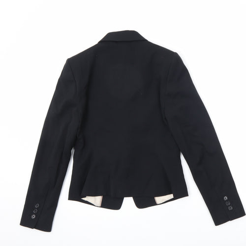 Marks and Spencer Womens Black Jacket Blazer Size 8 Button