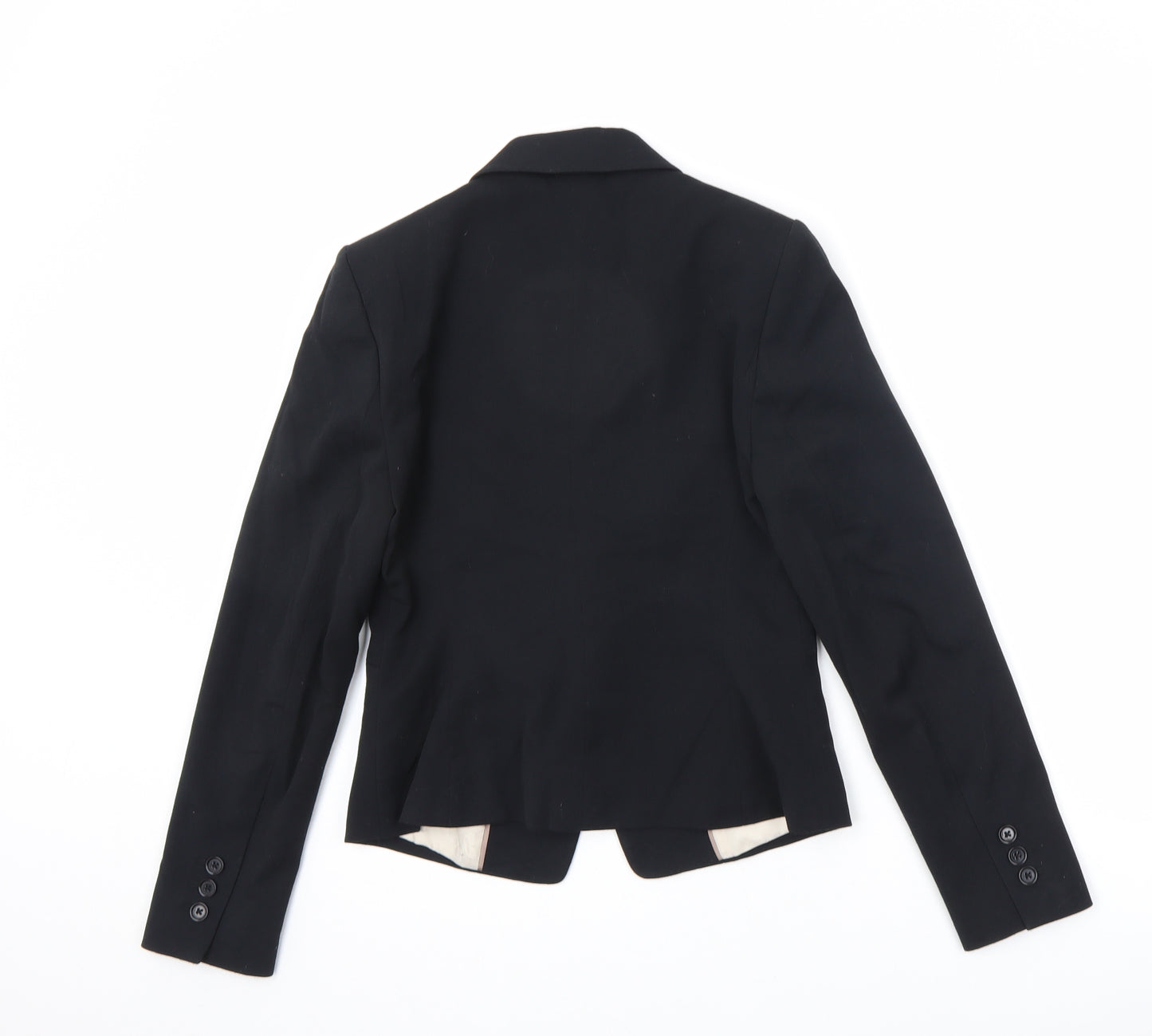 Marks and Spencer Womens Black Jacket Blazer Size 8 Button