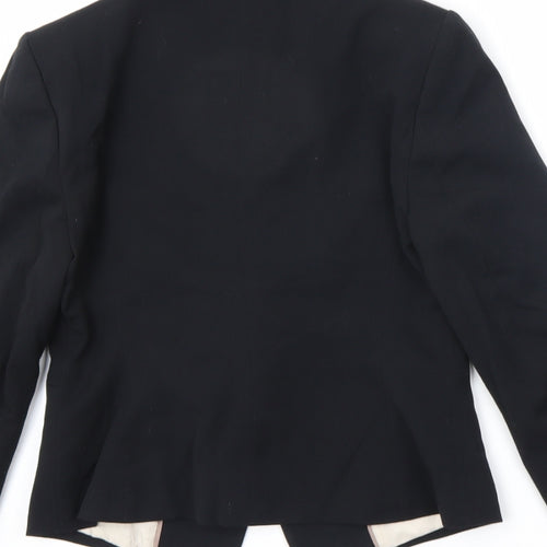 Marks and Spencer Womens Black Jacket Blazer Size 8 Button