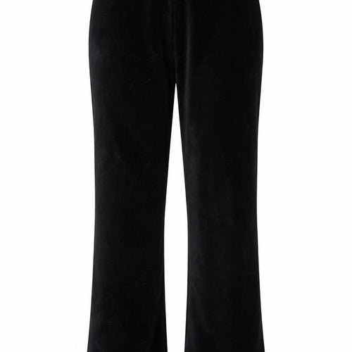 Topshop Womens Black Cotton Trousers Size 8 L32 in Regular