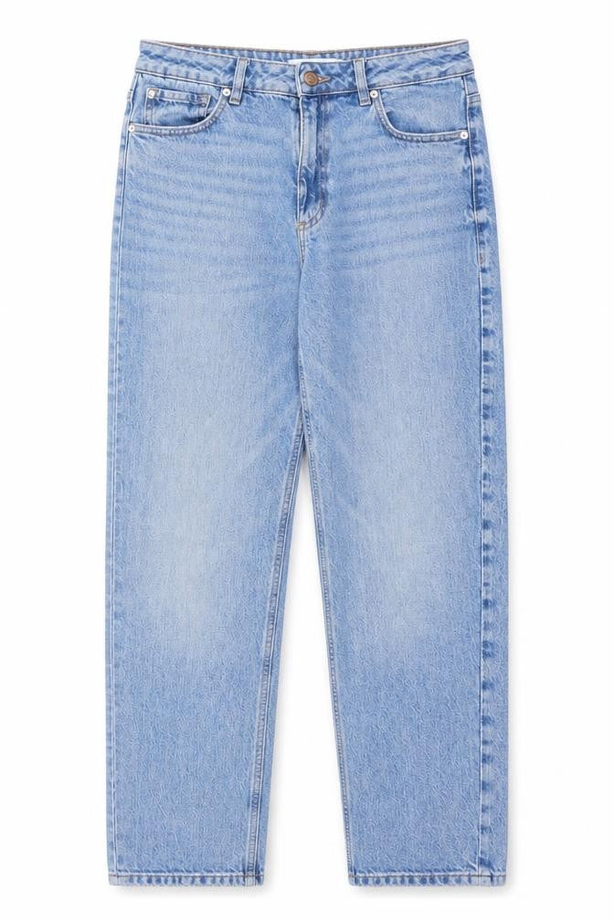 Dynamite Womens Blue Cotton Straight Jeans Size 26 in L26 in Regular Zip