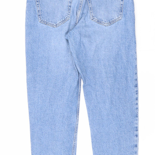 Dynamite Womens Blue Cotton Straight Jeans Size 26 in L26 in Regular Zip