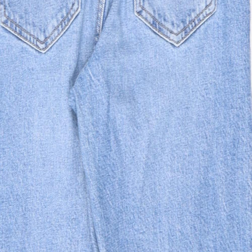 Dynamite Womens Blue Cotton Straight Jeans Size 26 in L26 in Regular Zip