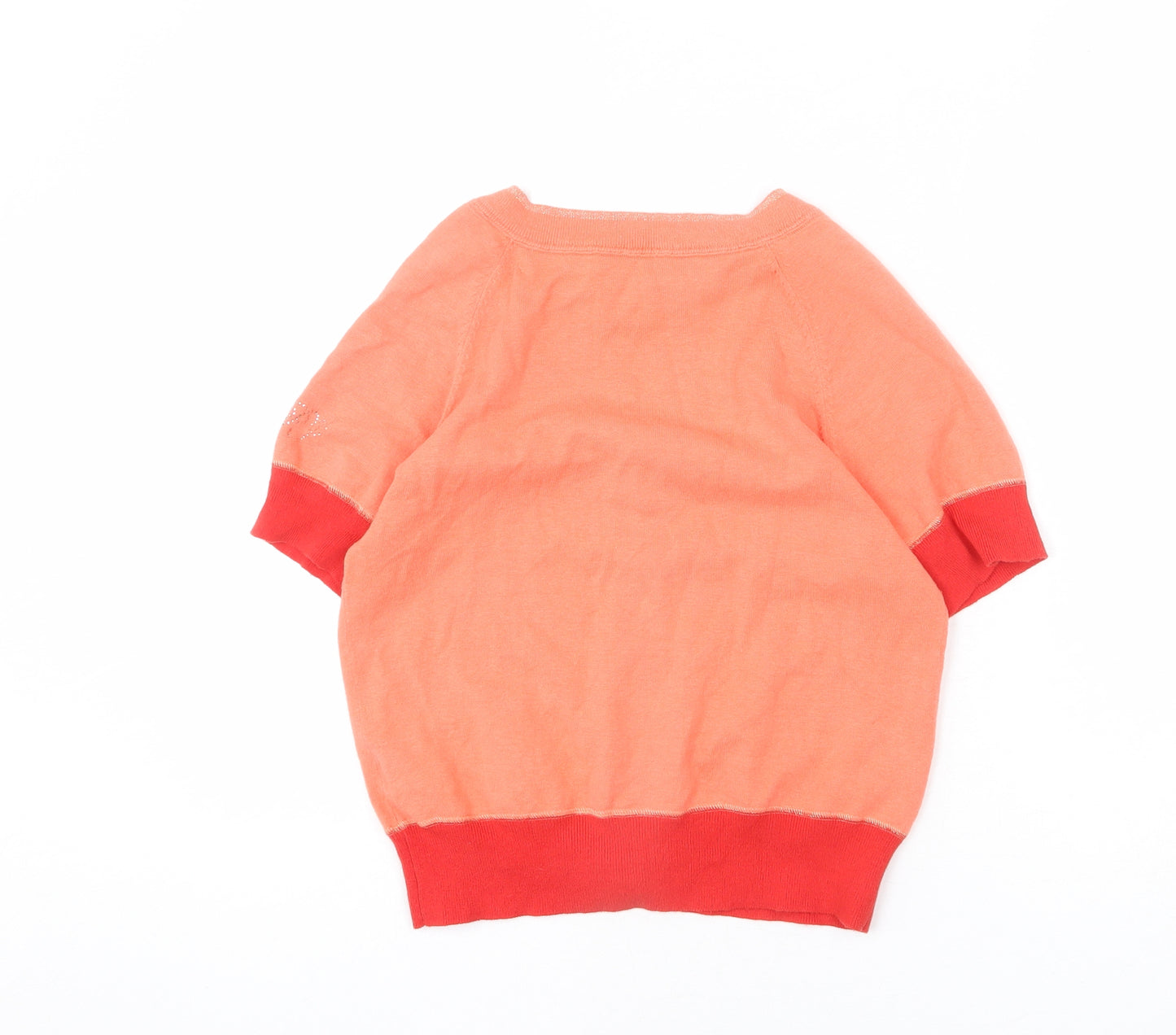 Pepe Jeans Womens Pink V-Neck Cotton Cardigan Jumper Size S