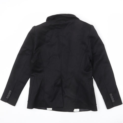 NEXT Womens Black Polyester Jacket Blazer Size 14