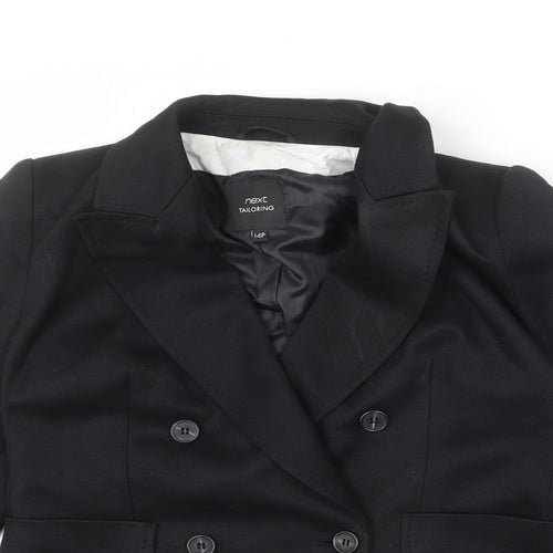 NEXT Womens Black Polyester Jacket Blazer Size 14