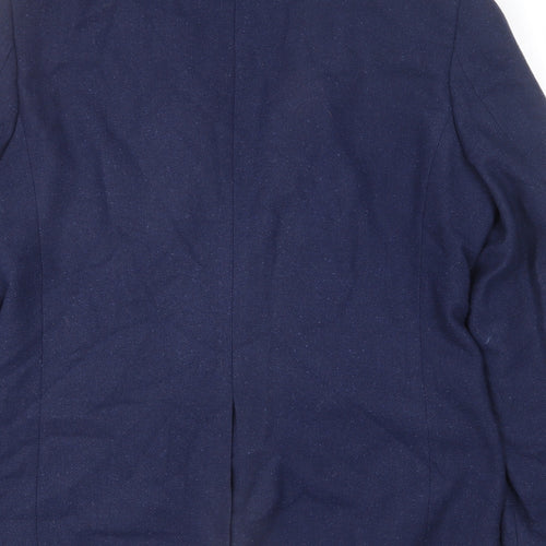 Broadstone Mens Blue Polyester Jacket Blazer Size 40 Regular