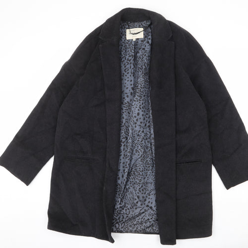 River Island Womens Grey Overcoat Coat Size 14