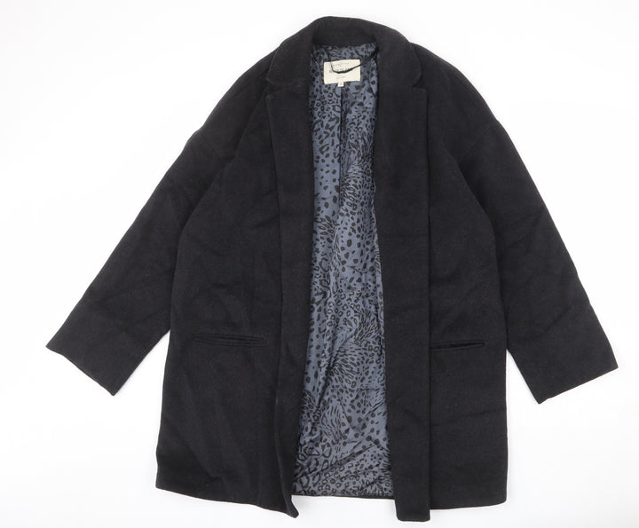 River Island Womens Grey Overcoat Coat Size 14