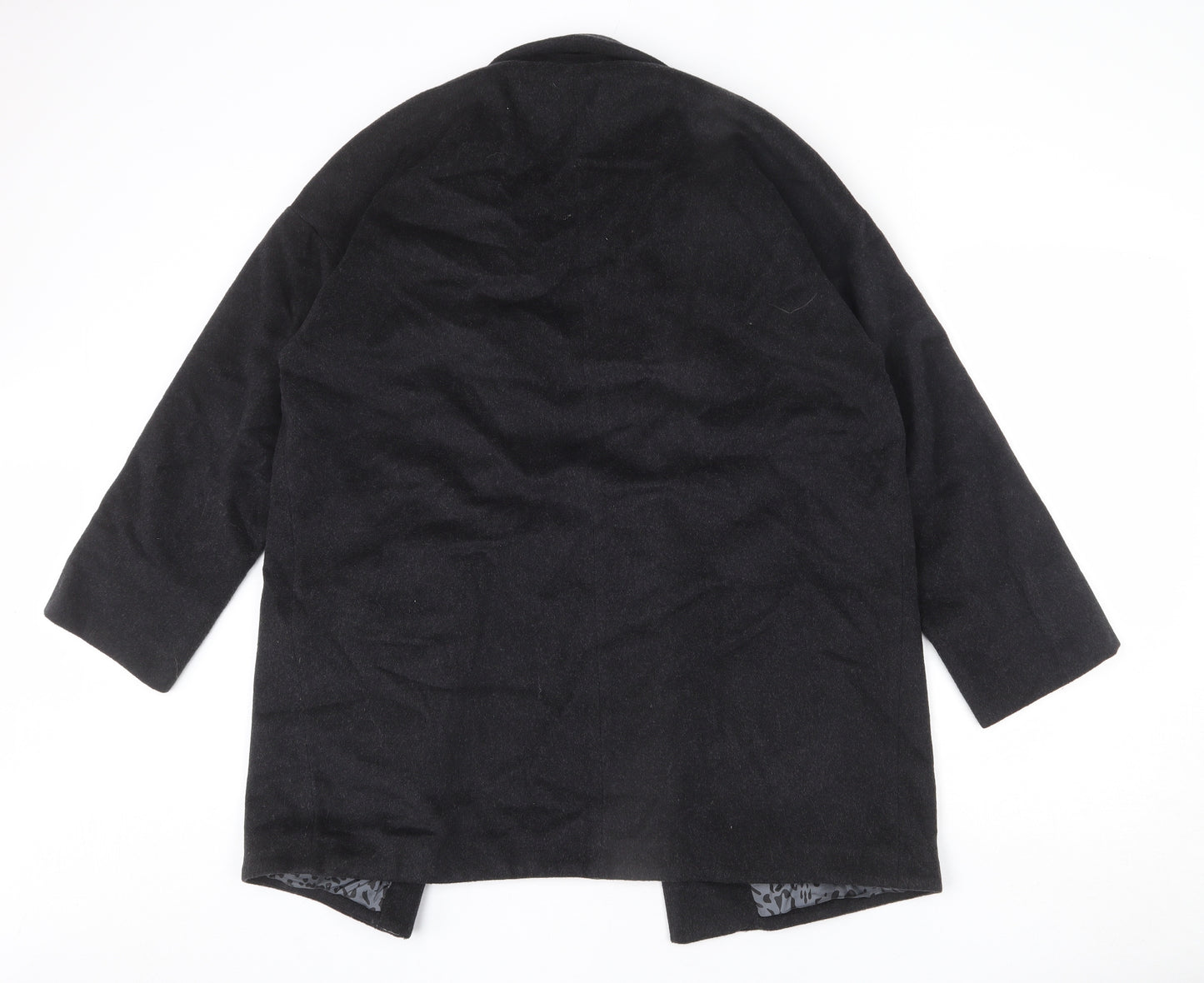 River Island Womens Grey Overcoat Coat Size 14