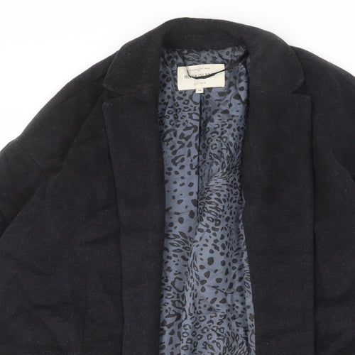 River Island Womens Grey Overcoat Coat Size 14
