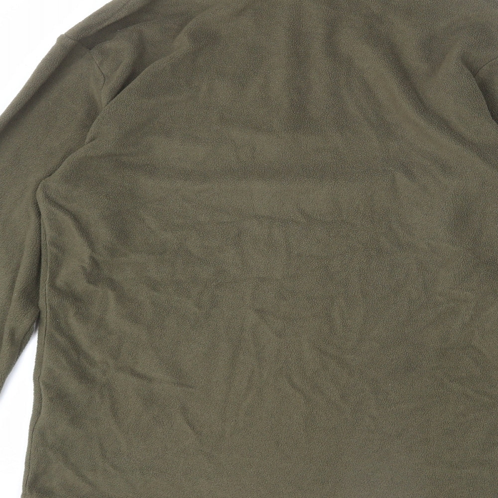 Regatta Mens Green Polyester Henley Sweatshirt Size S - Fleece