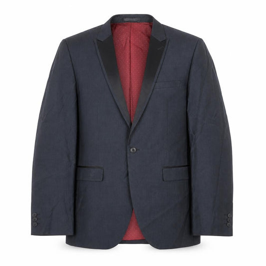 Front view of Next men’s grey polyester jacket blazer, size 42, regular