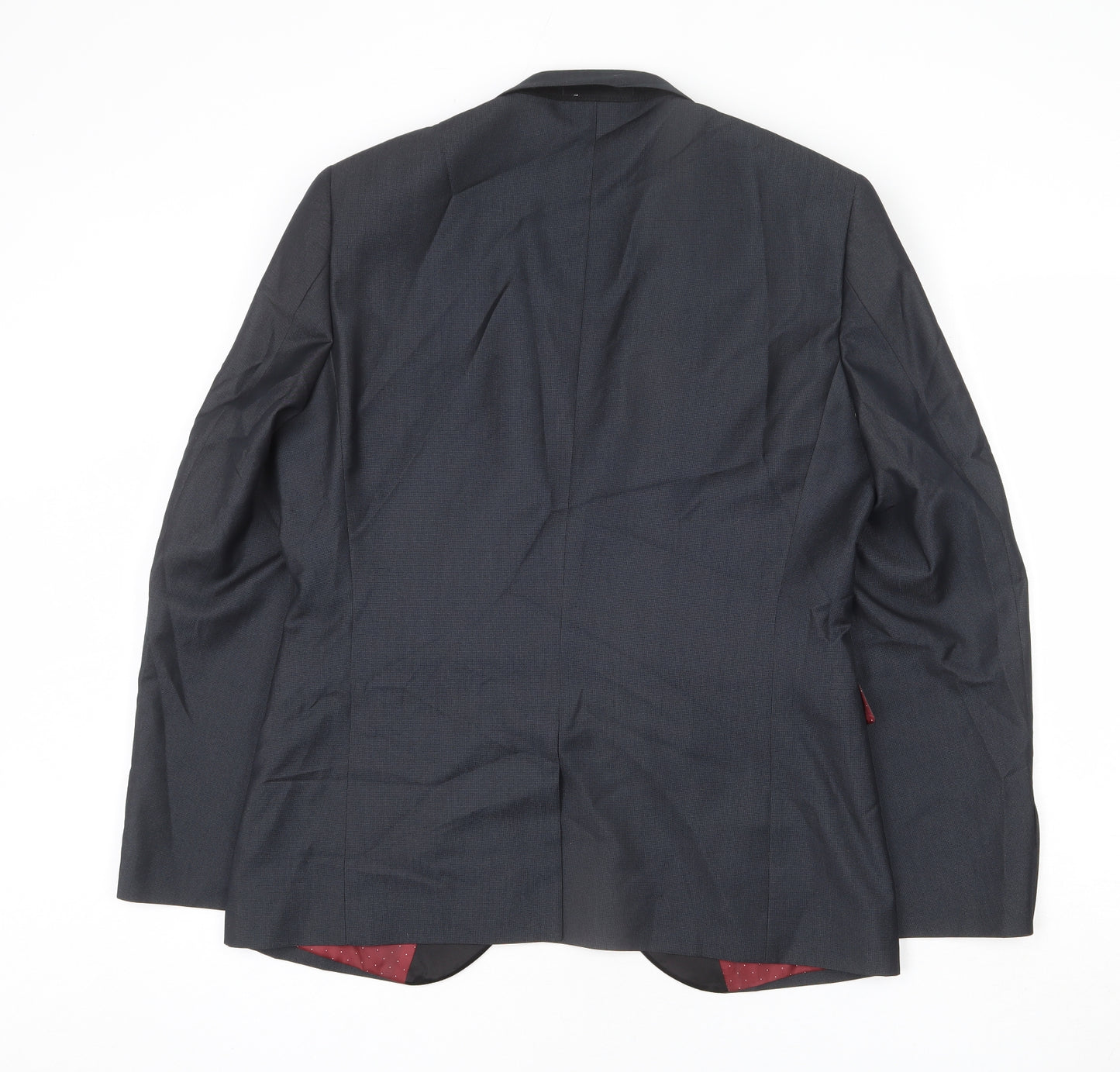 NEXT Mens Grey Polyester Jacket Blazer Size 42 Regular
