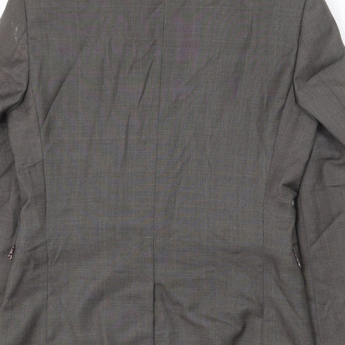 NEXT Mens Grey Polyester Jacket Blazer Size 36 Regular