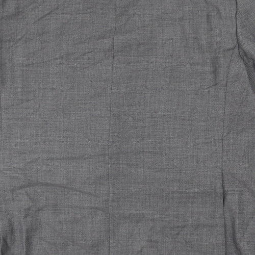 Marks and Spencer Mens Grey Wool Jacket Blazer Size 42 Regular
