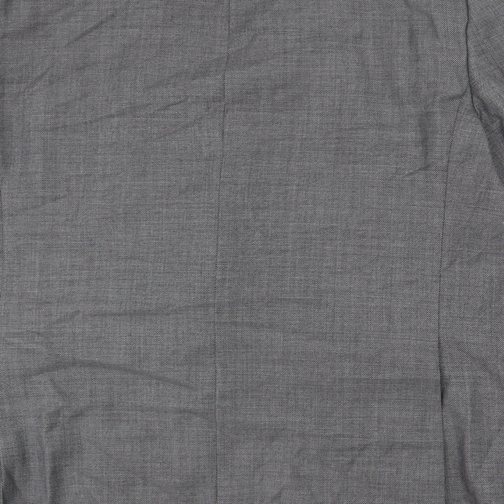 Marks and Spencer Mens Grey Wool Jacket Blazer Size 42 Regular