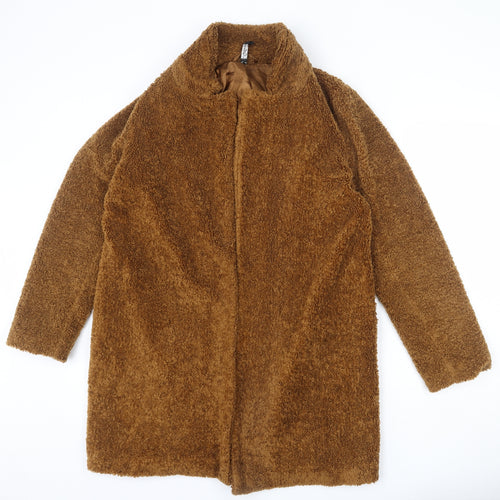 Influence Womens Brown Overcoat Coat Size 12