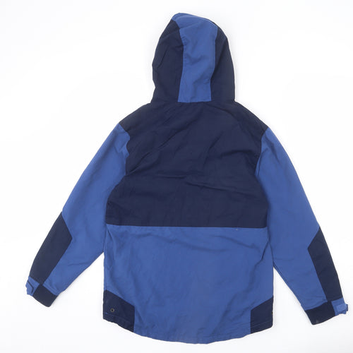Fat Face Boys Blue Anorak Coat Size 12-13 Years Zip