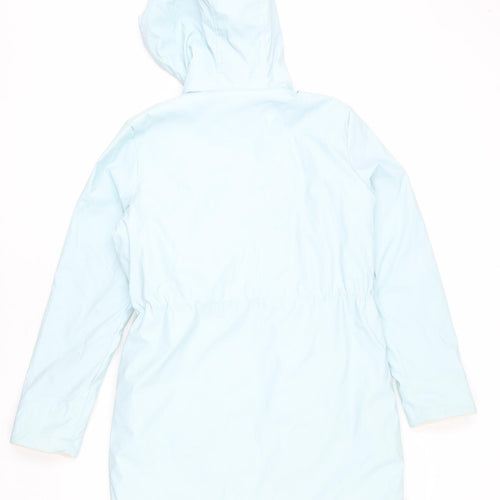 Twintip Womens Blue Rain Coat Coat Size S Zip