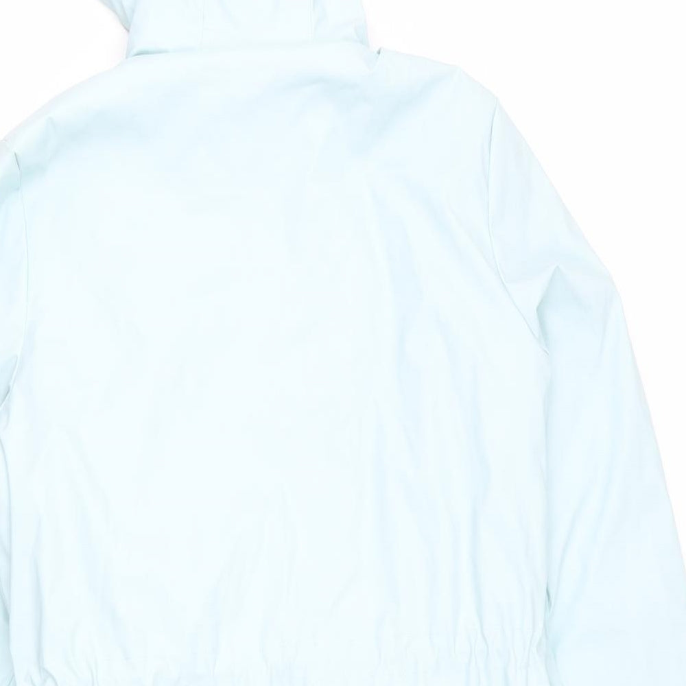 Twintip Womens Blue Rain Coat Coat Size S Zip