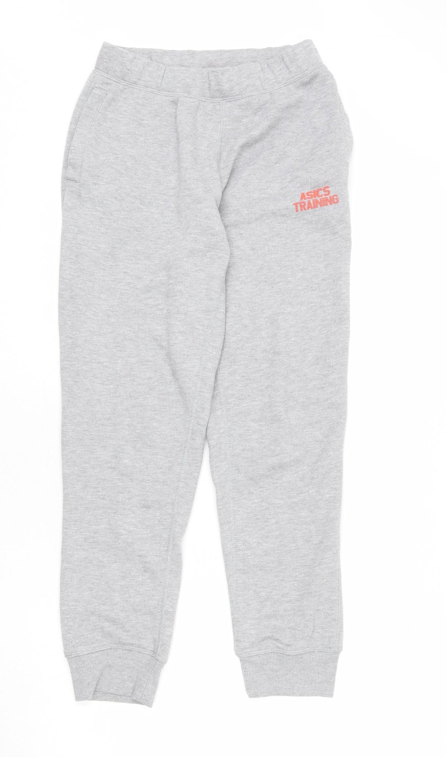 ASICS Womens Grey Polyester Jogger Trousers Size S L28 in Regular