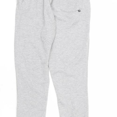 ASICS Womens Grey Polyester Jogger Trousers Size S L28 in Regular