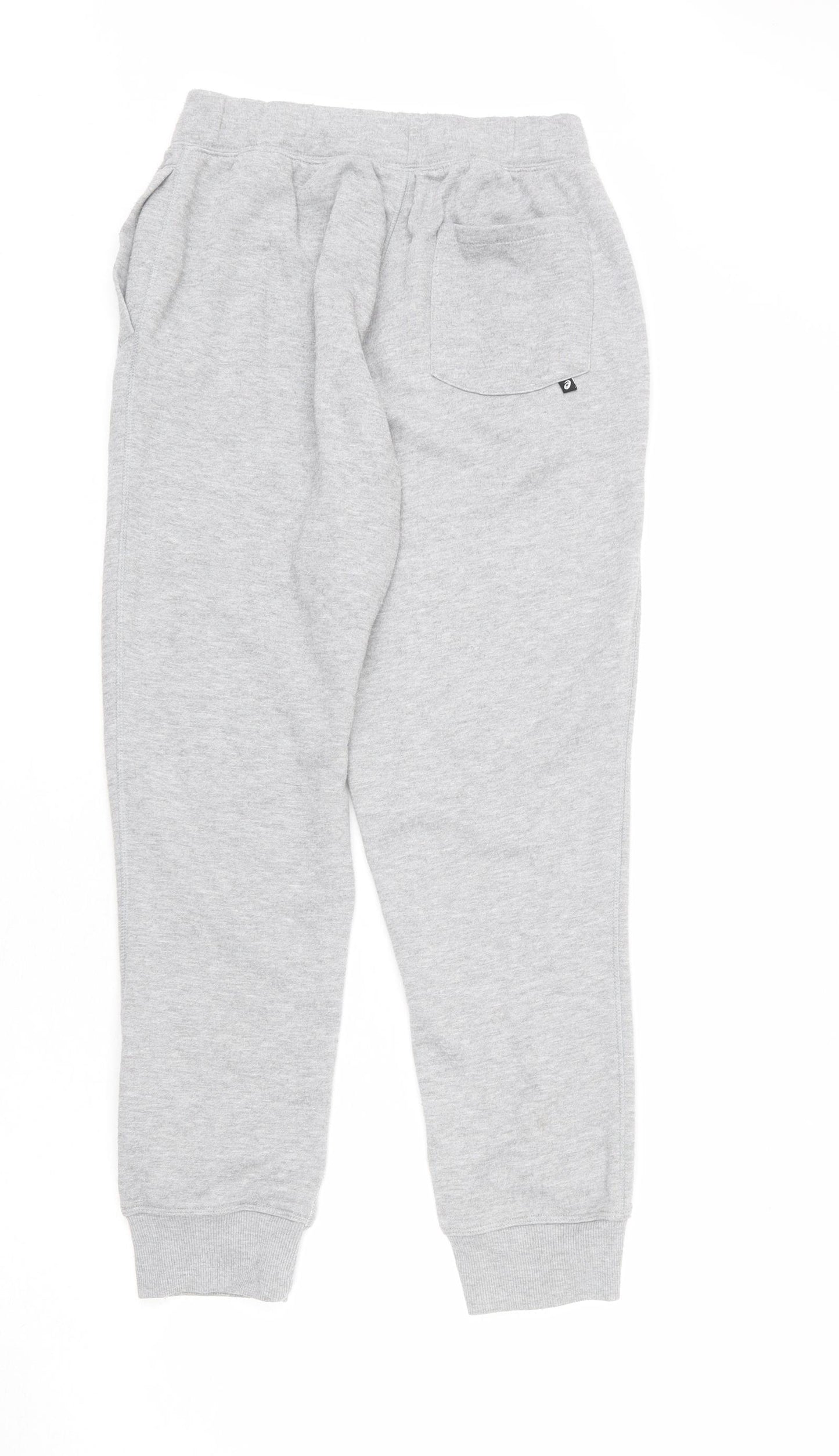 ASICS Womens Grey Polyester Jogger Trousers Size S L28 in Regular