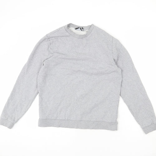 ASOS Womens Grey Cotton Pullover Sweatshirt Size M Pullover