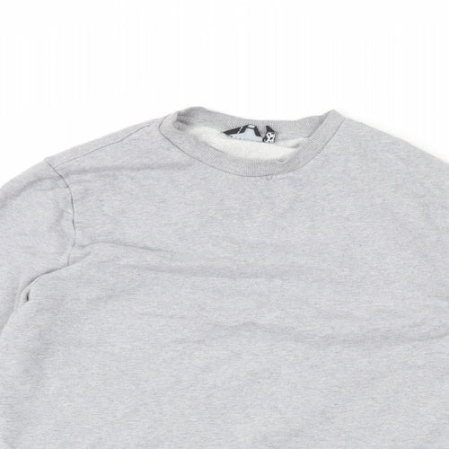 ASOS Womens Grey Cotton Pullover Sweatshirt Size M Pullover
