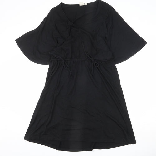 Gap Womens Black Polyester A-Line Size M V-Neck Pullover - Bows