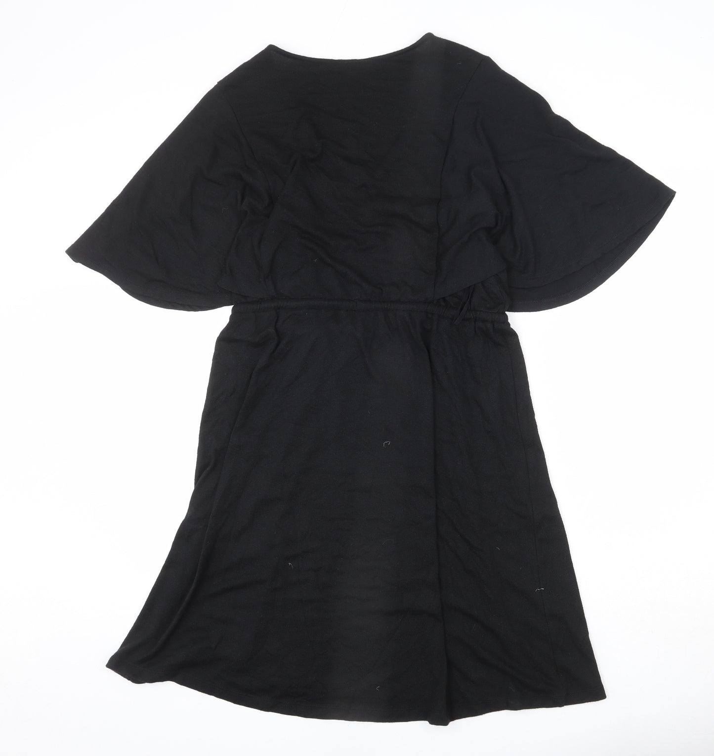 Gap Womens Black Polyester A-Line Size M V-Neck Pullover - Bows