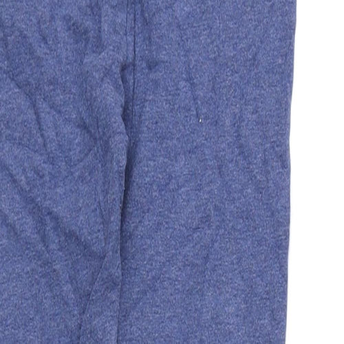 NEXT Girls Blue Cotton Jegging Trousers Size 4-5 Years Regular Pullover - Lace Trim, Leggings