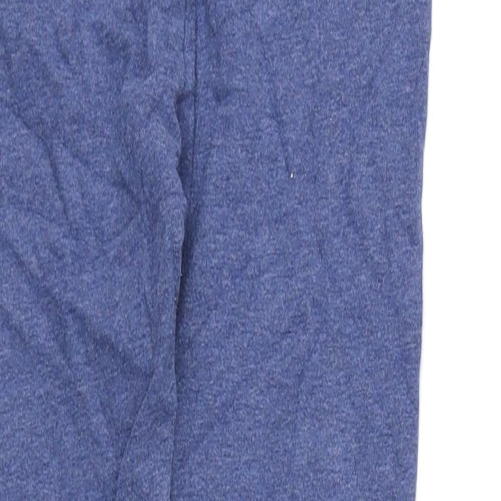 NEXT Girls Blue Cotton Jegging Trousers Size 4-5 Years Regular Pullover - Lace Trim, Leggings