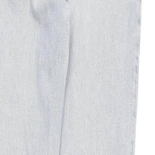 Levi's Mens Blue Cotton Straight Jeans Size 28 in L31 in Regular Button