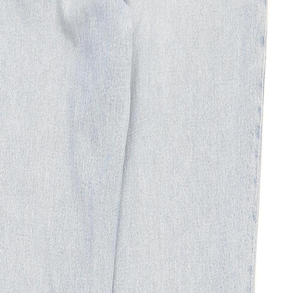 Levi's Mens Blue Cotton Straight Jeans Size 28 in L31 in Regular Button