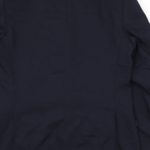 Marks and Spencer Mens Blue Wool Jacket Suit Jacket Size 42 Regular