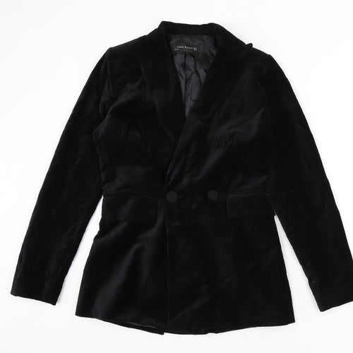 Zara Womens Black Jacket Blazer Size XS Button