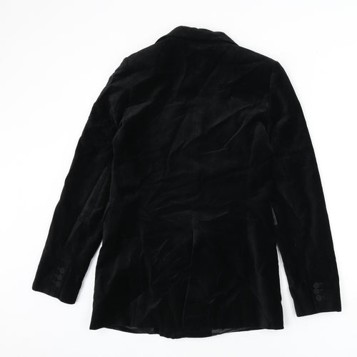 Zara Womens Black Jacket Blazer Size XS Button
