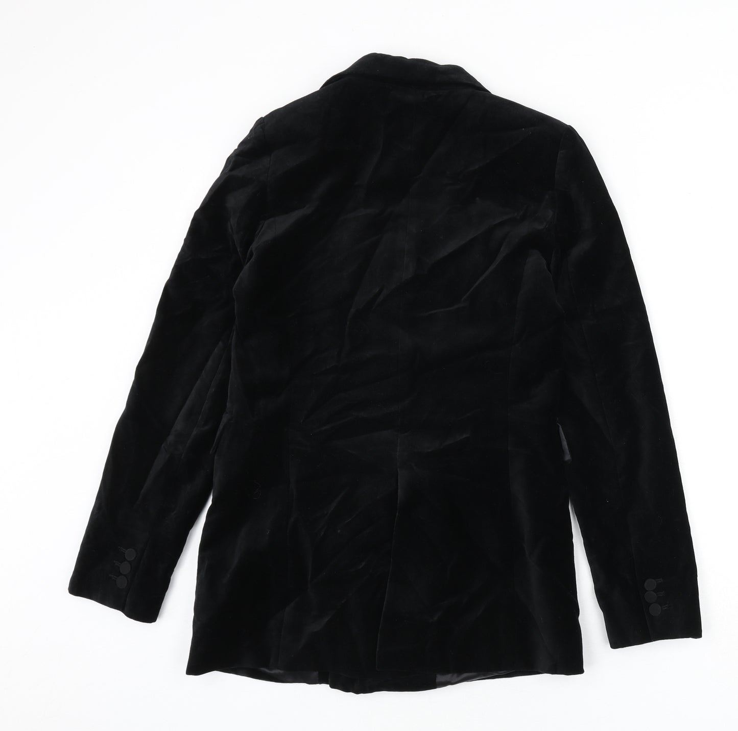 Zara Womens Black Jacket Blazer Size XS Button