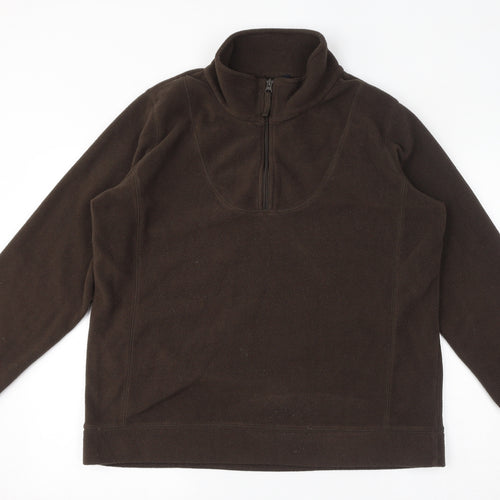 Essential Womens Brown Polyester Pullover Sweatshirt Size XL Pullover