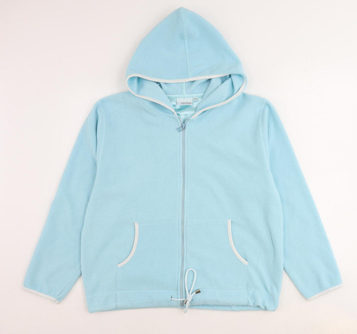Debbie Morgan Womens Blue Jacket Size S Zip - Size S-M